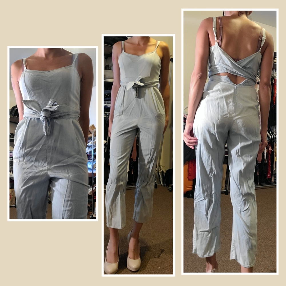 Blue jumpsuit